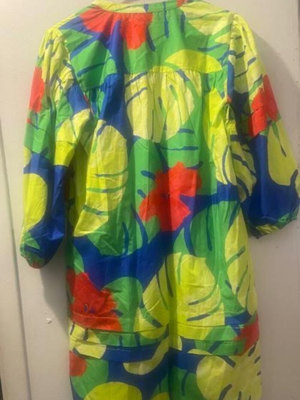 Maude Vivante Tropical Cotton Tunic Dress 100% Cotton Size Large - Picture 6 of 7